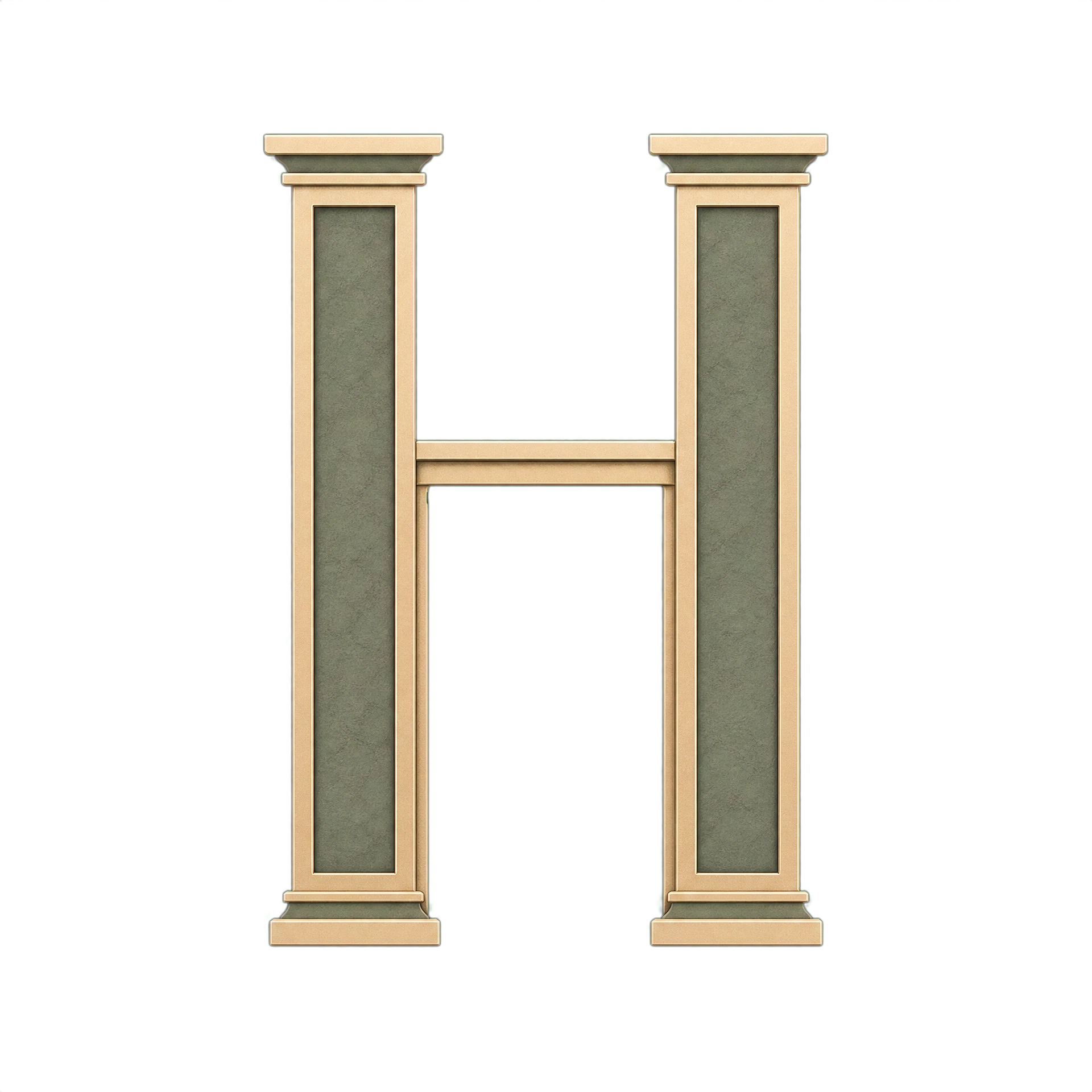 THE HENLEY II 幾何 H 品牌標誌